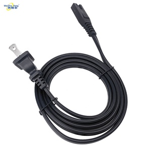Cable de Alimentación de Dos Conectores con Certificación UL, Enchufe Estadounidense, Extremo Hembra IEC C8, Dos Núcleos de Cobre Puro, 15A, para Computadora - Product Image 6
