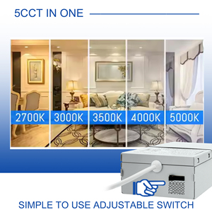 Downlight LED encastré orientable 2 pouces 5W Triac 0-10V DALI <span class=keywords><strong>Darklight</strong></span> avec cadre et certification ETL - Product Image 6