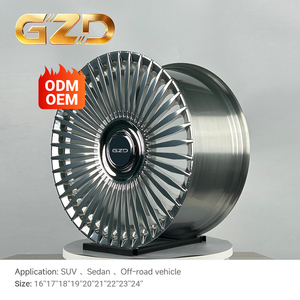 Jantes en alliage d'aluminium forgé multi-rayons GZD 17 18 pouces, 5x114.3 4x100, jeu de <span class=keywords><strong>4</strong></span> pour voitures particulières, ajustement OEM de rechange - Product Image 1