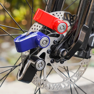 <span class=keywords><strong>Nuevo</strong></span> diseño de bloqueo de freno de <span class=keywords><strong>disco</strong></span> de bicicleta, bloqueo antirrobo de plástico, juego de bielas portátil para motocicleta, accesorios de cable de recordatorio, piezas de MTB - Product Image 3