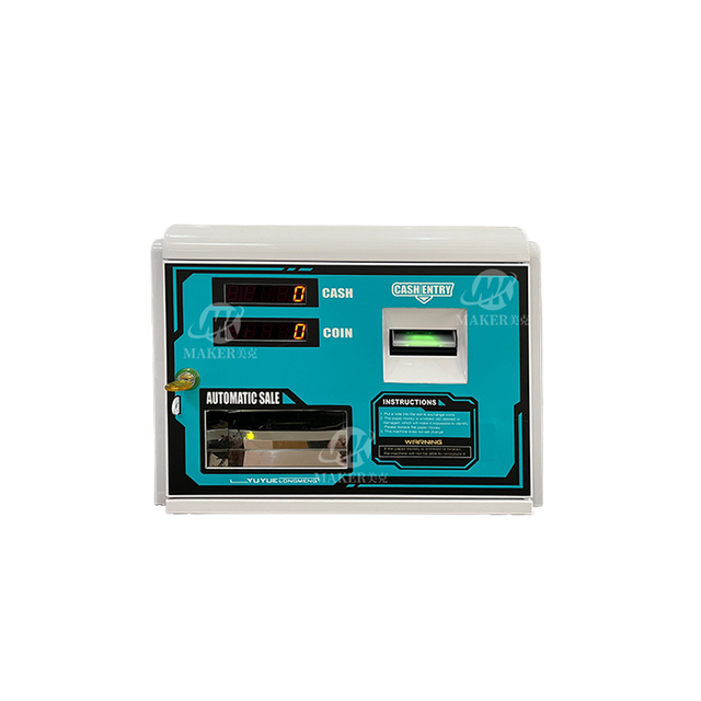 MAKER Mini Coin Exchange Machine with Bill Acceptor Easy to Operate Easy to Move Coin Operated Desktop Coin Exchange Machine