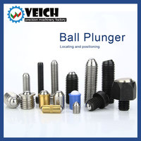 Vis à bille en acier oxydé noir M6-24 VCN426, vis à pousser à six pans creux, fixation SUJ2