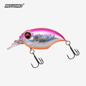 Leurre de pêche flottant ROVORO Tackle 7,5g 5,5cm 1,3m pour plongée profonde, type Minnow, avec hameçon Mustad, Jerkbait en ABS pour la pêche au bar - Product Image 3