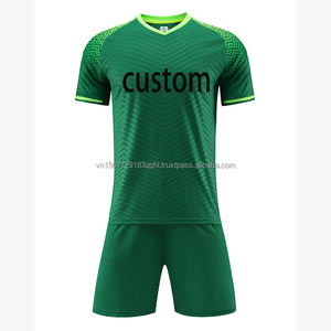 Football Jersey Set Training Team Wear Sportswear Custom Logo Personalized Breathable Short Sleeve Soccer Jersey - Product Image 3