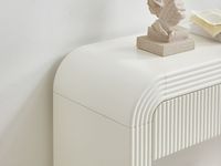 AJUNION Table console de style minimaliste Meubles de salon modernes Table de couloir Table console de peinture en bois MDF PU avec tiroir