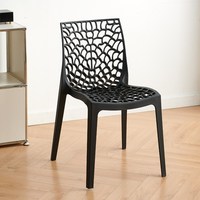 Chaise de salle à manger empilable sans accoudoirs en plastique PP, entièrement en maille respirante, multi-couleurs mates, écologique, pour écoles et hôtels – Meilleures ventes
