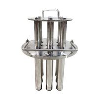 Pince magnétique forte crépines magnétiques séparateur de barre de grille à bride huile de qualité alimentaire 304 316 filtre piège à trémie magnétique liquide
