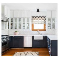 Armoire de cuisine pratique pour les cuisines quotidiennes avec un rangement efficace et une construction de qualité