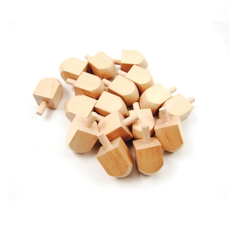 Деревянные игрушки Dreidel, деревянный вращающийся верх 45 мм, чистый классический интересный Детский образовательный подарок «сделай сам»