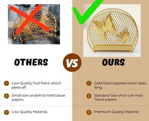 Servilletero de metal elegante y resistente para un fácil almacenamiento de servilletas adecuado para mesas de comedor, cafeterías y decoración de eventos - Product Image 2