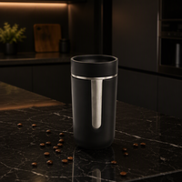 Mug Kopi Modern Dinding Ganda Vakum Anti Bocor dari Baja Tahan Karat Ramah Lingkungan dengan Isolasi Termal 6-12 Jam untuk Perjalanan.