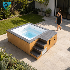 <span class=keywords><strong>Piscine</strong></span> hors sol en fibre de verre pour la maison, le jardin, la famille, les adultes, installation facile, fenêtre transparente, fournisseur - Product Image 6