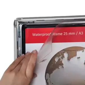 Reklam su geçirmezlik reklam posteri yapışkanlı çerçeve 32mm mitred köşe fotoğraf çerçevesi