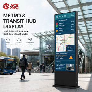 Terminal de Pantalla Táctil Impermeable ACEVISION IP66 para Exteriores, para Ciudades Inteligentes, Puntos Turísticos, Bibliotecas y Gimnasios - Product Image 1