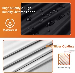 420D Heavy Duty Oxford Fabric Fire Pit <strong>Cover</strong> Waterproof <strong>Fireplace</strong> and Fire Bowl <strong>Cover</strong> for BBQ Accessories - Product Image 6