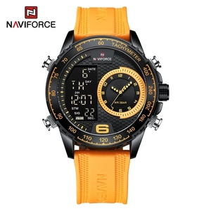 Giải phóng mặt bằng giới hạn thời gian và số lượng Naviforce 9199 xem sang trọng thể thao chronograph người đàn ông Đồng hồ Đồng hồ kỹ thuật số hiển thị đôi người đàn ông - Product Image 4
