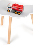 Ensemble de chaise et tabouret arc-en-ciel en bois COMMIKI pour enfants, meubles de jeu d'imitation pour chambre à coucher, jeu de rôle, ensemble de table et chaise miniature coloré
