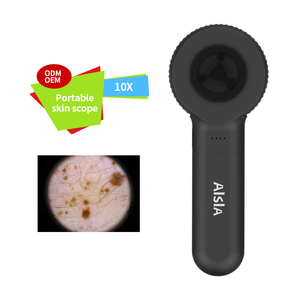 Microscope cutané portable de qualité médicale à grande surface avec lentilles biologiques, prend en charge une grossissement 10x - Product Image 1