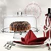 <strong>Rotating</strong> Acrylic Dome Clear <strong>Cake</strong> Display <strong>Stand</strong> Cover Revolving Tray Holder for Party Wedding Dessert Fruit Serving - Product Image 5