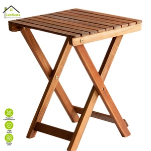 <span class=keywords><strong>Mesa</strong></span> Lateral Plegable de Madera de Abeto Resistente a la Intemperie, Diseño Nuevo, <span class=keywords><strong>Mesa</strong></span> Portátil para Exteriores, Jardín, Patio y Terraza - Product Image 1