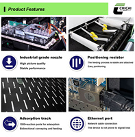 Impresora Chicai de un solo paso, impresora de inyección de tinta de alimentación automática, boquilla HP A3/A4 opcional de 1200cm para caja de cartón corrugado
