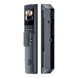 สมาร์ทล็อค ระบบจดจำใบหน้า ลายนิ้วมือ รหัสผ่าน Wi-Fi ระบบจัดเก็บข้อมูลบนคลาวด์ ประตูเหล็กเกรด C สแตนเลส - Product Image 1