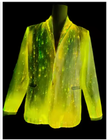 Led Vêtements Veste Lumineux Vêtements Hommes Costume RGB Couleurs Fête Porter Fibre Optique Vêtements Pour Carnaval Fête Discothèque Scène