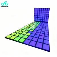 Plancher LED interactif pour jeux de lumière, type 'Dance Grid' et 'Lava', avec fonction laser, 30x30 cm, écran de jeu LED pour sol, pour jeux actifs