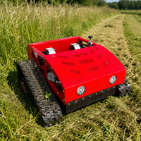Débroussailleuse sur chenilles robuste tout-terrain télécommandée pour fermes et pentes raides