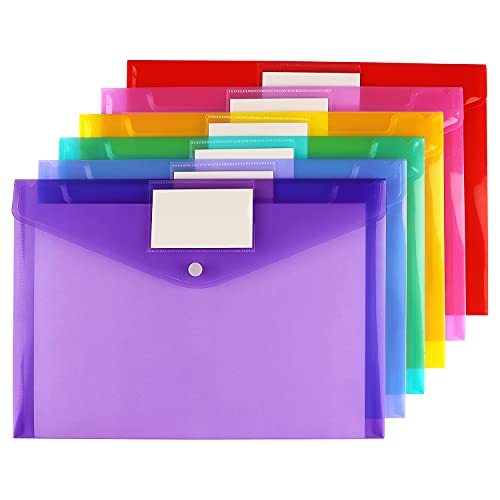 Horizontal Plastic Envelope Document Bags Snap