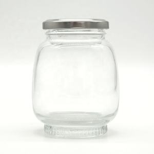 Sortie d'usine Forme ronde 4oz 6oz Pots à tartiner aux fraises Bocal à <span class=keywords><strong>confiture</strong></span> en verre hermétique <span class=keywords><strong>de</strong></span> haute qualité pour le stockage des aliments - Product Image 1