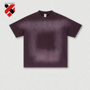 Trong Kho 285 Gram 100% Cotton Biểu Tượng Tùy Chỉnh Hot Bán Phun Khỉ Rửa Ngắn Tay Áo Sơ Mi Cho Nam Giới Làm Cho Người Đàn Ông Cũ Của T-Shirt - Product Image 4