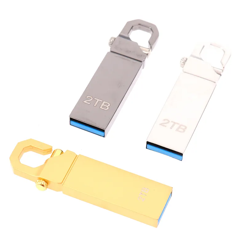 Memoria USB 3,0 de Metal de alta velocidad, disco externo de 2TB, unidad Flash