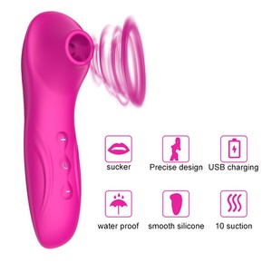 <span class=keywords><strong>Vibratore</strong></span> per Suzione Clitoridea con 10 Modalità di Vibrazione, Stimola Seno e Clitoride, Ricaricabile USB, Materiale in Silicone - Product Image 5
