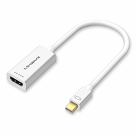 Adaptateur Mini DisplayPort vers HDMI 4K Mindpure, convertisseur Mini DP vers HDMI femelle compatible avec Thunderbolt 2 MacBook Air Surface