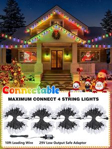 24V C9 Led Christmas Lights Bulb Warm White Ip65 Waterproof Rgbw Changing Christmas <b>String</b> Lights for Commercial <b>Garden</b> - Product Image 6