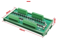 Carte amplificateur PLC 12 canaux, isolation NPN/PNP, entrée universelle, sortie relais PNP, module de commande, 12-36VDC, rail DIN TS35