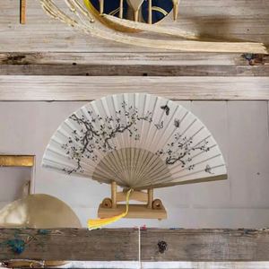 Abanicos de Bambú Satinados Estilo Japonés, Abanicos de Mano Ecológicos, Abanico Enmarcado para Bodas y Fiestas, Bolsa de Regalo, Decoración Art Deco para el Hogar, Pintados - Product Image 3