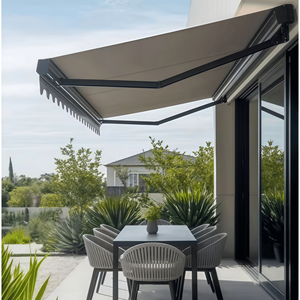 Auvent rétractable motorisé imperméable <span class=keywords><strong>pour</strong></span> terrasse extérieure, cassette intégrale en tissu, auvents électriques de haute qualité avec <span class=keywords><strong>kit</strong></span> d'<span class=keywords><strong>éclairage</strong></span> <span class=keywords><strong>LED</strong></span> - Product Image 6