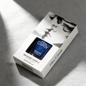 Factory Custom UV Coated Window Nail Polish White <b>Card</b> <b>Box</b> Glossy Display Packaging for Lacquer Bottles and Beauty Products - Product Image 1