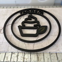 Letrero LED Retroiluminado Negro Mate de Lujo Personalizado, Letras de Canal 3D de Acero Inoxidable, Resistente al Agua, para Exteriores, Parques y Negocios, con Certificación CE