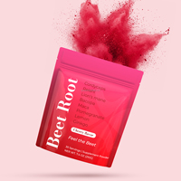 Poudre de Racine de Betterave 210g Mélange Superalimentaire Oxyde Nitrique Énergie Endurance Supplément OEM Marque Privée Usine GMP Vente en Gros