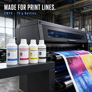 Encre de sublimation KCMY 1000 ml, 4 couleurs, pour tête d'impression industrielle Kyocera, transfert thermique haute vitesse, vente en gros en vrac - Product Image 1