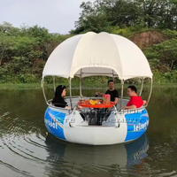 Bateau électrique flottant de beignet de barbecue de loisirs de parc aquatique de restaurant de barbecue