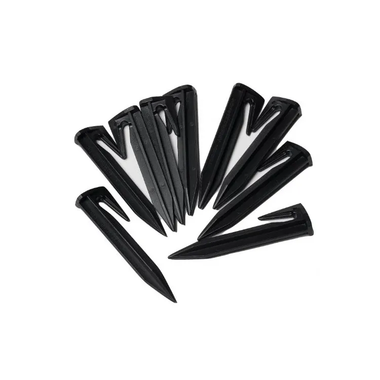 Fijación de alambre negro 8,5 cm Jardín de plástico Peg