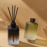 Bouteilles en verre pour diffuseur de 500 ml, désodorisant d'air longue durée, décoration de maison de luxe, parfum d'aromathérapie, diffuseur à bâtonnets avec bâtonnets en fibre
