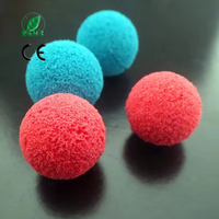 Produits très demandés : Billes de nettoyage en gel de silice et éponges de caoutchouc jaunes de haute qualité pour pompes à béton