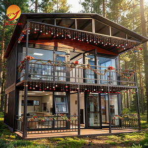 Popular entre el Público en General, Casa Contenedor Plegable y Expandible <span class=keywords><strong>de</strong></span> Dos Pisos y 20 Pies, <span class=keywords><strong>Mansión</strong></span> Prefabricada Moderna <span class=keywords><strong>de</strong></span> <span class=keywords><strong>Lujo</strong></span> con Dormitorio - Product Image 1