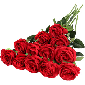 Fleur de pivoine réaliste de haute qualité, toucher hydratant, pour mariage, fête des mères, Saint-Valentin, décoration artisanale, rouge, vente en gros - Product Image 1