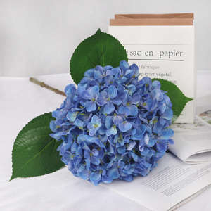 أبيض أزرق زهور الكوبية اللاتكس الاصطناعي الملونة الكوبية محاكاة زهرة الكوبية الأوروبي ديكور المنزل الزفاف - Product Image 4